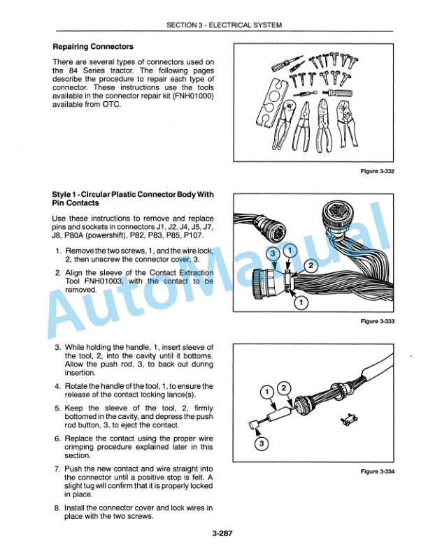 New Holland 9184, 9384, 9484, 9684, 9884 Repair Manual 86608045-5