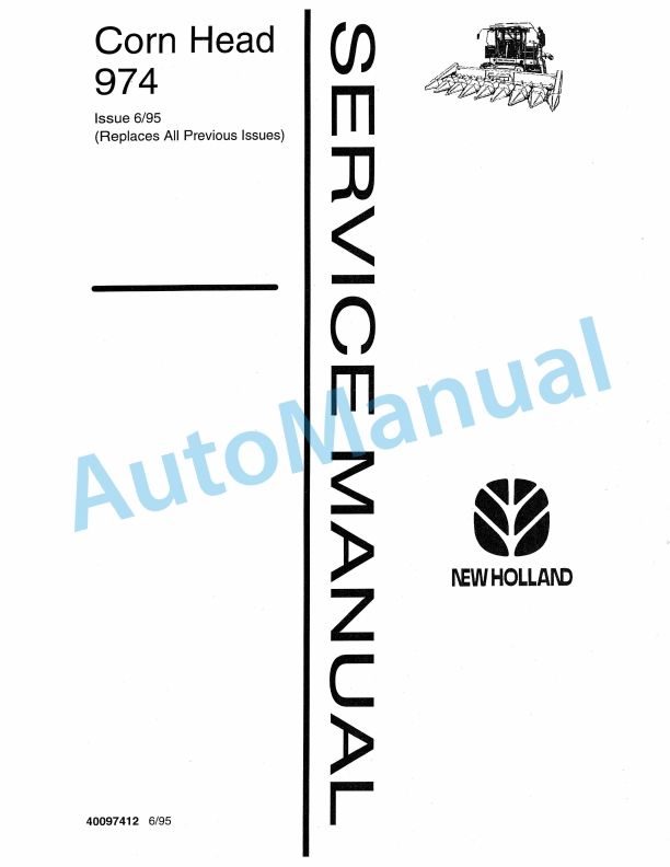 New Holland 974 Corn Head Service Manual 40097412