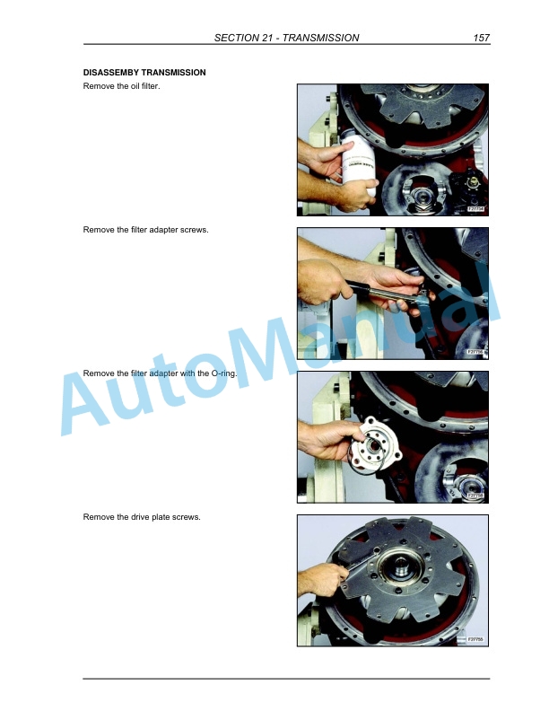 Alternative view of New Holland B110, B115 Tier 3 Loader Backhoe Repair Manual 87643850NA