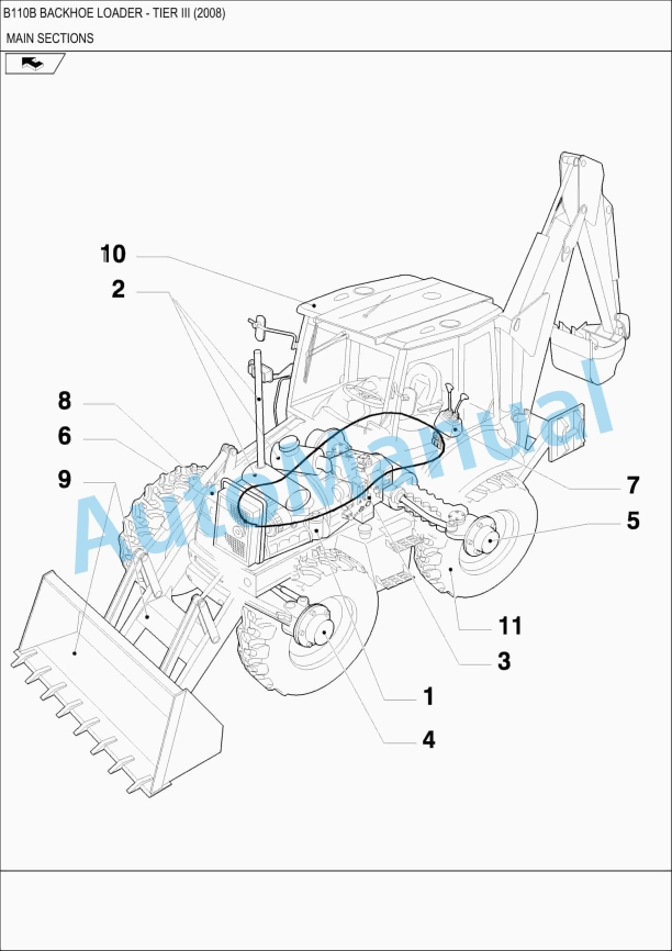 New Holland B110B Tier III Backhoe Loader Operation and Maintenance Manual