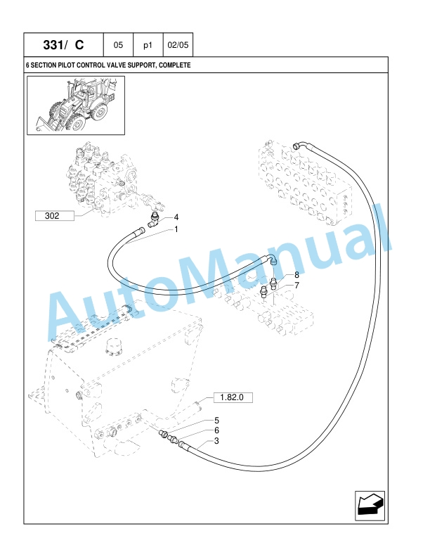 New Holland B115 Loader Backhoe Parts Catalogue 87364132NA-3