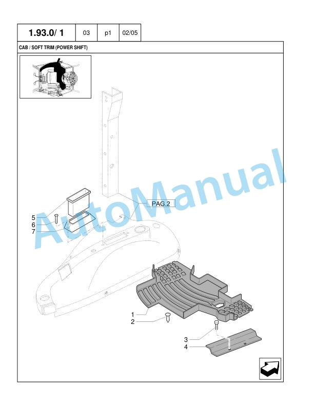 New Holland B115 Loader Backhoe Parts Catalogue 87364132NA-5