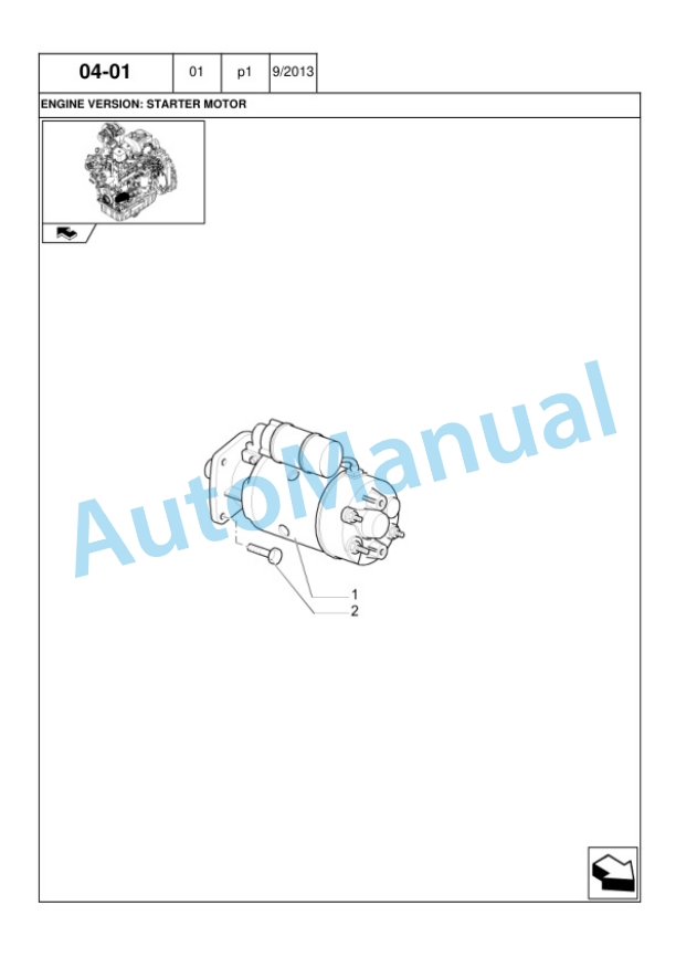 New Holland B90B, B95B, B110B Backhoe Loader Service Parts Catalogue 47493010-2