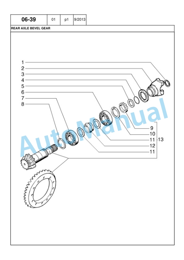 New Holland B90B, B95B, B110B Backhoe Loader Service Parts Catalogue 47493010-3
