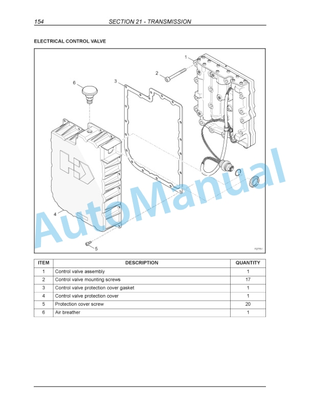 Alternative view of New Holland B95, B95TC, B95LR, B110, B115 Backhoe Loader Service Manual 60367230NA