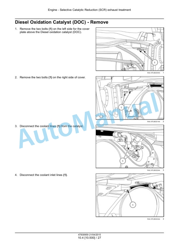 New Holland B95C, B95CTC, B110C Tier 4B Final Tractor Loader Backhoe Service Manual 47881799-5