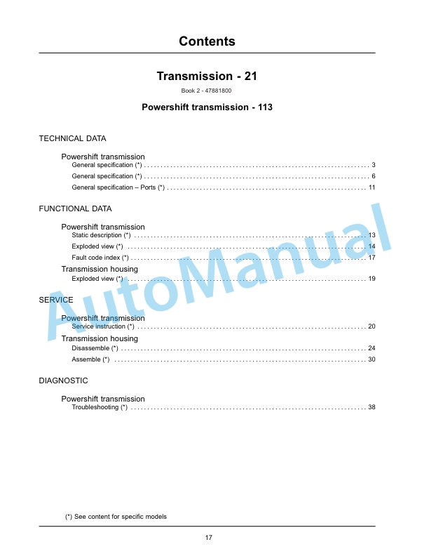 New Holland B95C, B95CTC, B110C Tier 4B Final Tractor Loader Backhoe Service Manual 47881808-2