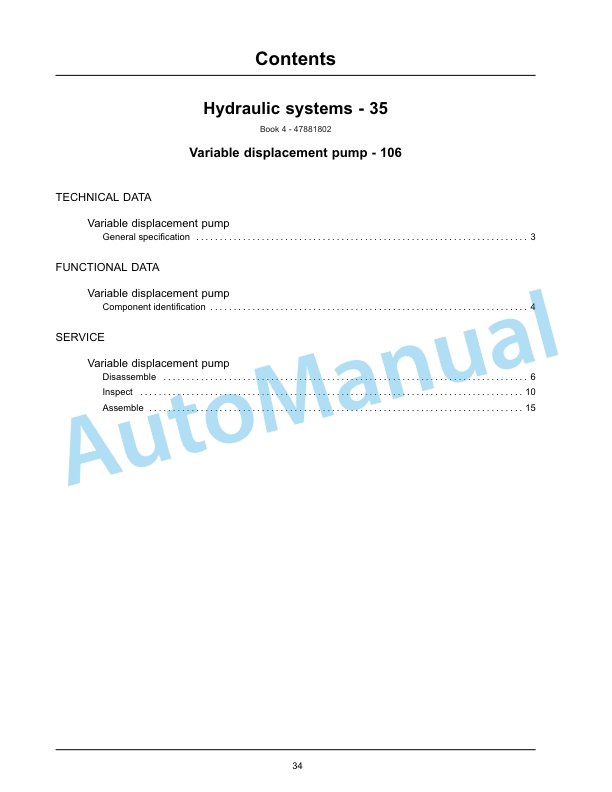 New Holland B95C, B95CTC, B110C Tier 4B Final Tractor Loader Backhoe Service Manual 47881808-3
