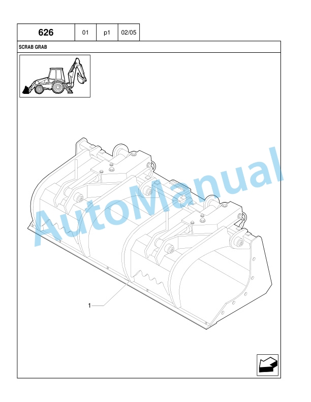 New Holland B95TC Backhoe Loader Parts Catalogue 87360667NA-4