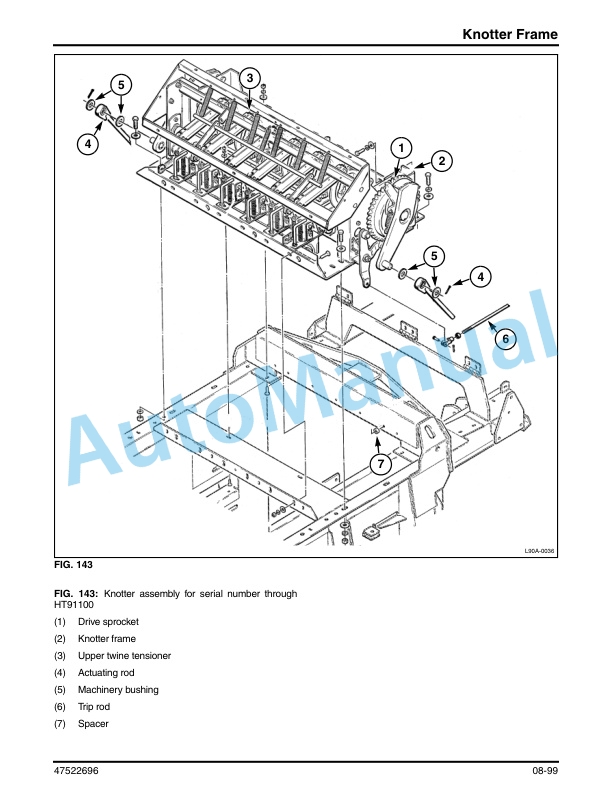 New Holland BB9090 Square Baler Service Manual 47522696-5