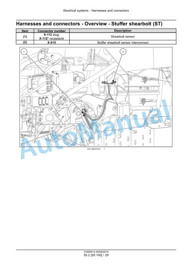 Alternative view of New Holland BigBaler 230 PLUS, BigBaler 330 PLUS, BigBaler 340 PLUS Square Baler Service Manual 51665914