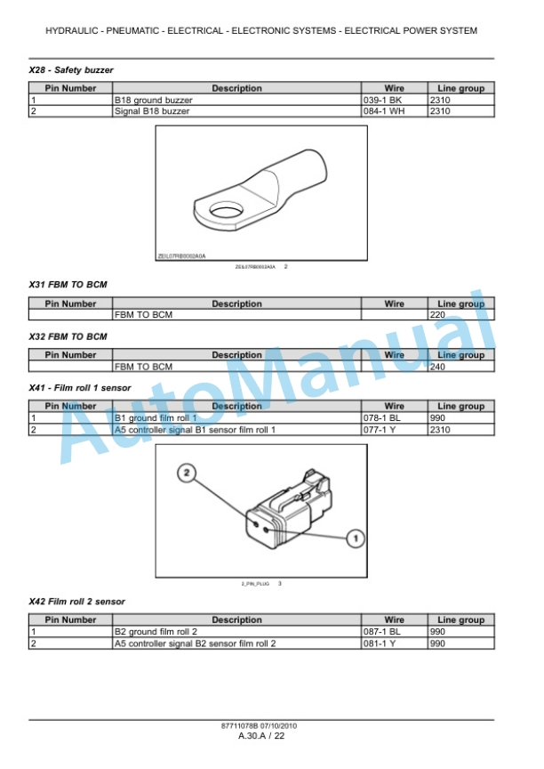 New Holland BR6090 Combi Service Manual 87711078B-2