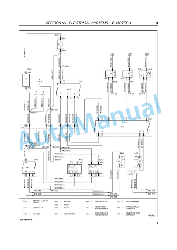 New Holland BR7060, BR7070 Service Manual 84275654-3
