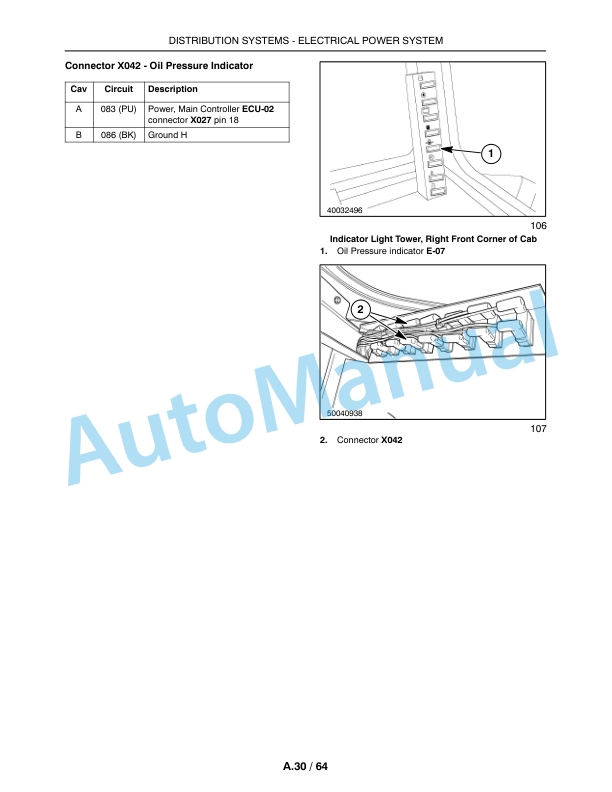 New Holland BW28, BW38 Bale Wagon Repair Manual 87693303-2