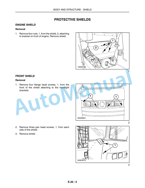 New Holland BW28, BW38 Bale Wagon Repair Manual 87693303-5