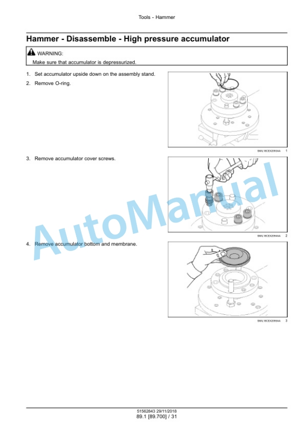 New Holland CB 150S Hydraulic Breaker Service Manual 51562843-4