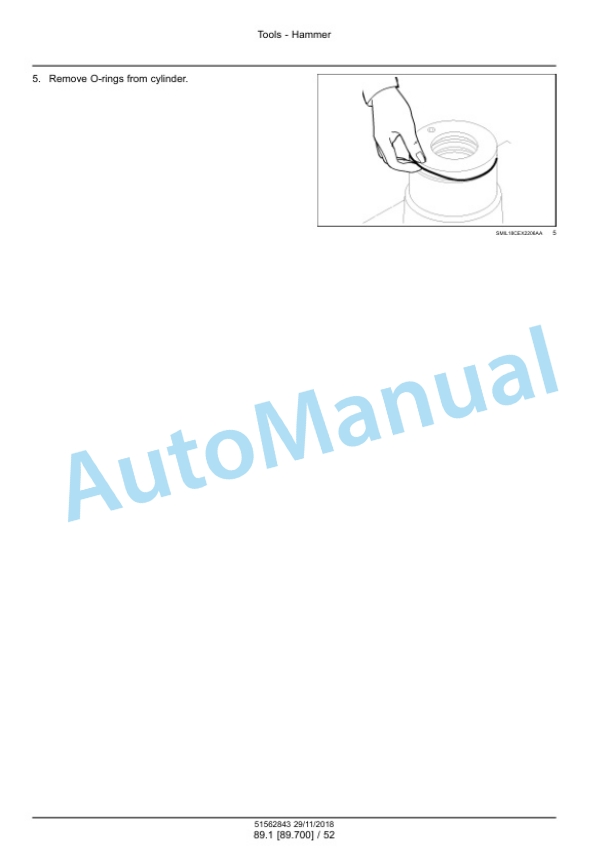 New Holland CB 150S Hydraulic Breaker Service Manual 51562843-5