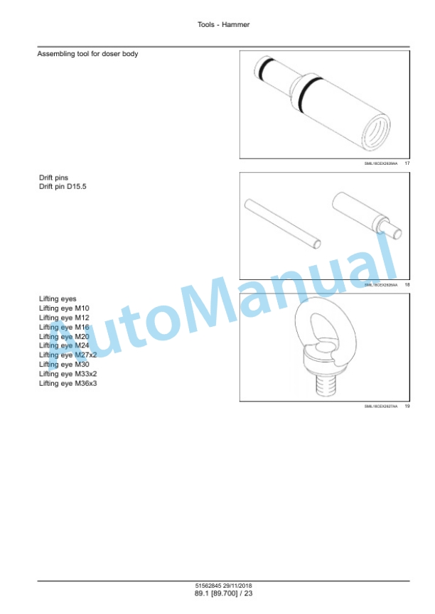 New Holland CB 470S, CB 570S, CB 800S Hydraulic Breaker Service Manual 51562845-3