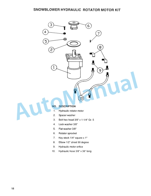 New Holland Converting 3 Point Blower to Front Mount Retrofit Kit Operation and Maintenance Manual 42871710-5