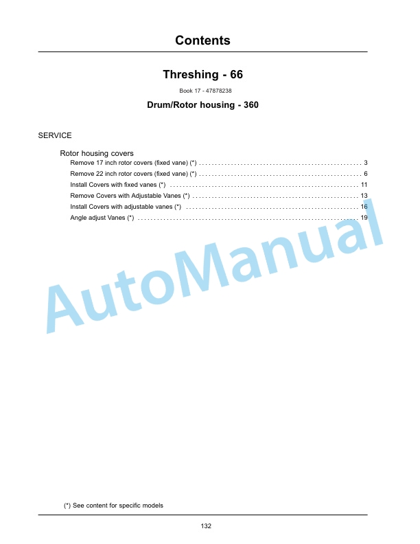 New Holland CR6.80, CR6.90, CR7.90, CR8.90, CR9.90 Tier 4B Final Combine Service Manual 47878241-5