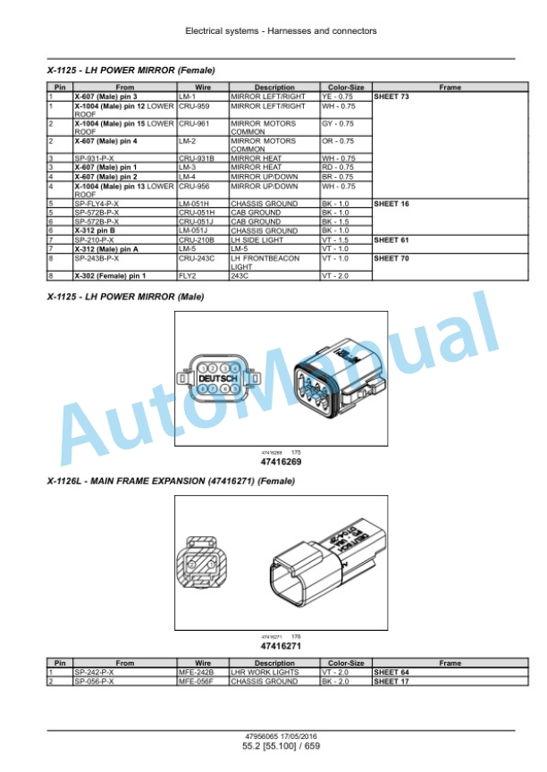 New Holland CR8.90, CR9.90, CX8.90 Tier 4A, CR10.90, CX8.80 Tier 4B Final Combine Service Manual 48017726-5
