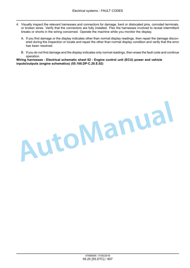 New Holland CR8.90, CR9.90, CX8.90 Tier 4A, CR10.90, CX8.80 Tier 4B Final Combine Service Manual 48017730-3