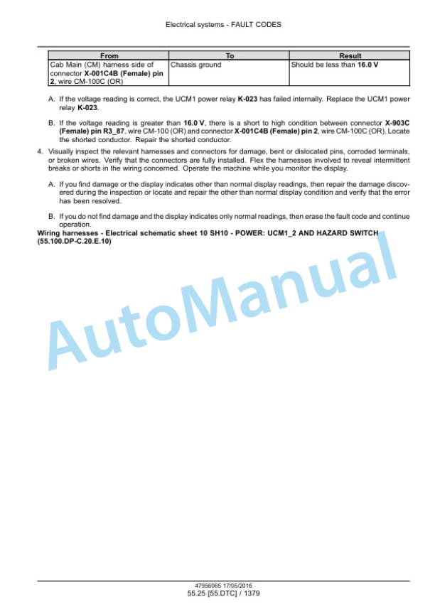 New Holland CR8.90, CR9.90, CX8.90 Tier 4A, CR10.90, CX8.80 Tier 4B Final Combine Service Manual 48017732-5