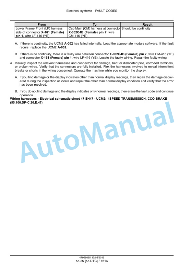 New Holland CR8.90, CR9.90, CX8.90 Tier 4A, CR10.90, CX8.80 Tier 4B Final Combine Service Manual 48017733-4