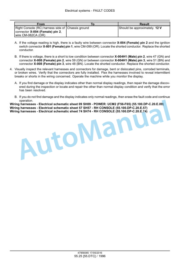New Holland CR8.90, CR9.90, CX8.90 Tier 4A, CR10.90, CX8.80 Tier 4B Final Combine Service Manual 48017734-4
