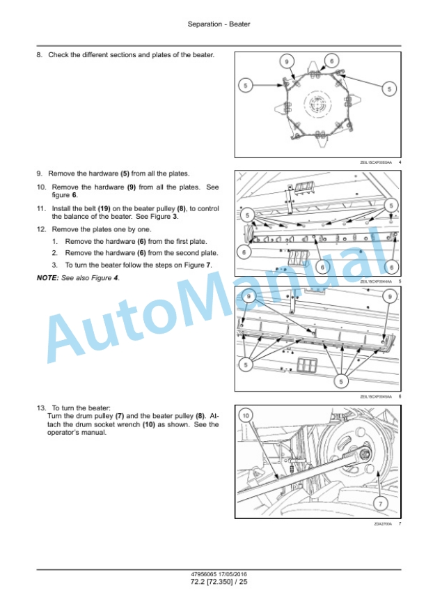 Alternative view of New Holland CR8.90, CR9.90, CX8.90 Tier 4A, CR10.90, CX8.80 Tier 4B Final Combine Service Manual 48017737