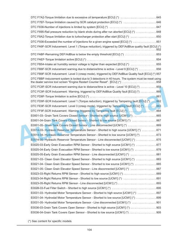 New Holland CR8.90, CR9.90, CX8.90 Tier 4A, CR10.90, CX8.80 Tier 4B Final Combine Service Manual 48017739-4