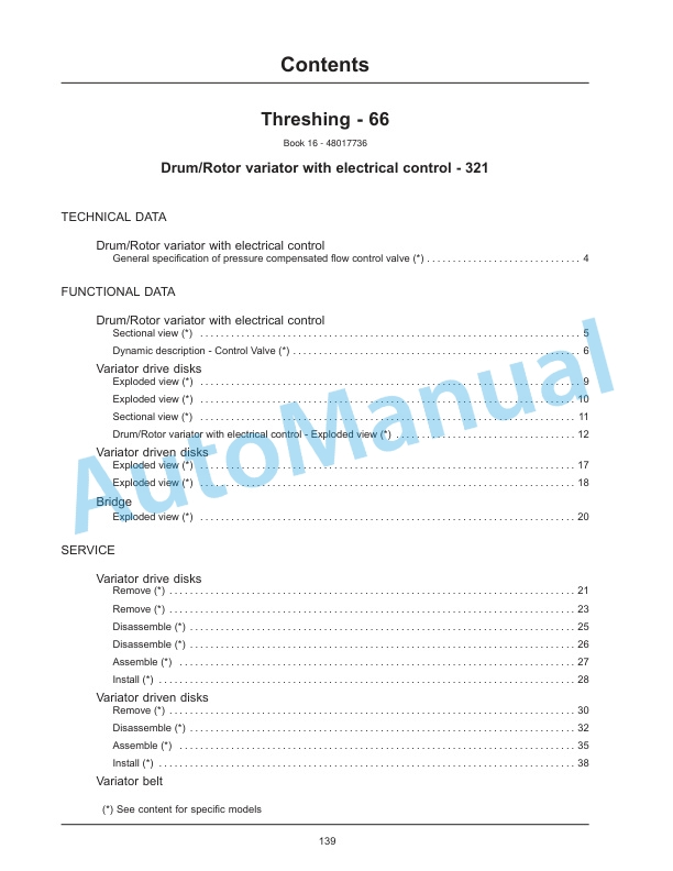 New Holland CR8.90, CR9.90, CX8.90 Tier 4A, CR10.90, CX8.80 Tier 4B Final Combine Service Manual 48017739-5