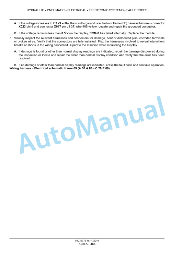 New Holland CR9040, CR9060, CR9065, CR9070, CR9080 Combine Service Manual 84235773-3