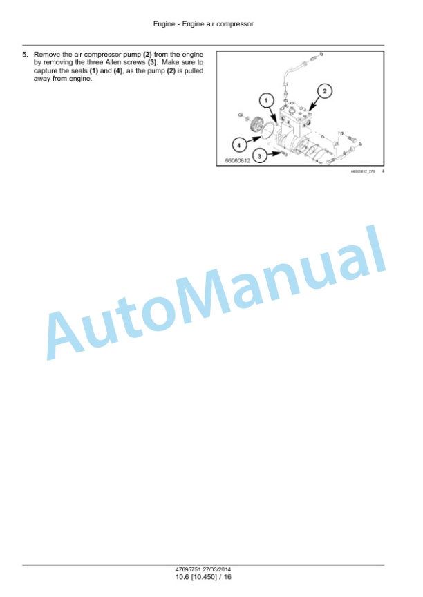 Alternative view of New Holland CR9090, CX8080, CX8090 Elevation Tier 4A Combine Service Manual 47712609