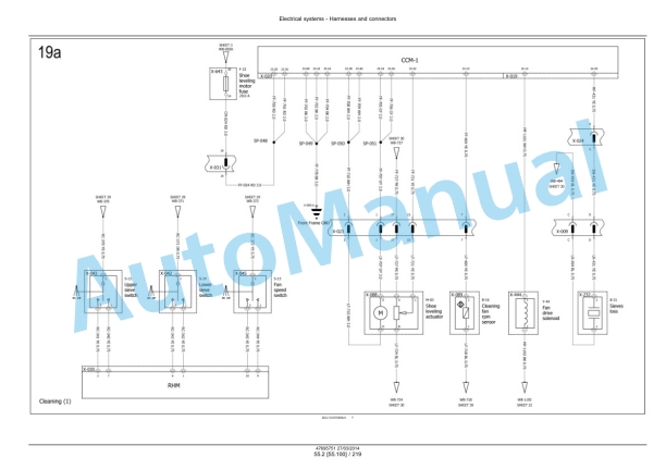New Holland CR9090, CX8080, CX8090 Elevation Tier 4A Combine Service Manual 47712611-5