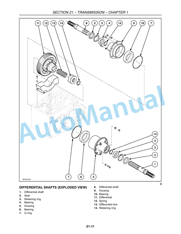 New Holland CR920, CR940, CR960, CR970 Combine Repair Manual 87600555-3