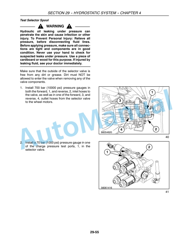 New Holland CR920, CR940, CR960, CR970 Combine Repair Manual 87600556-4
