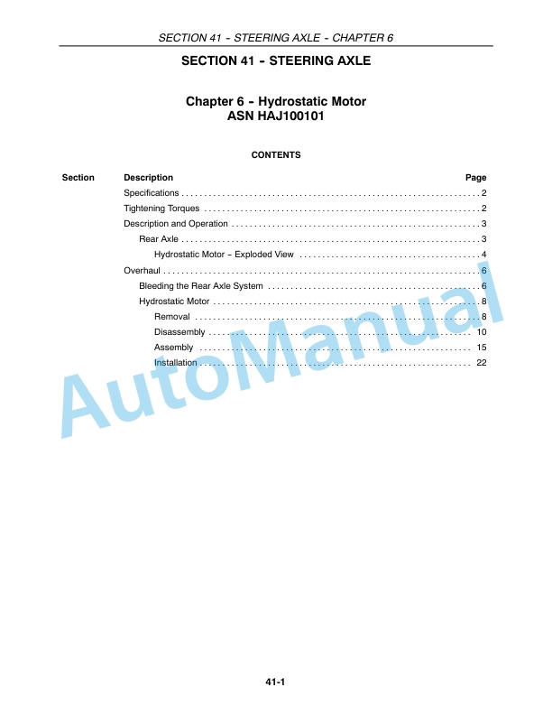 New Holland CR920, CR940, CR960, CR970 Combine Repair Manual 87600558-3