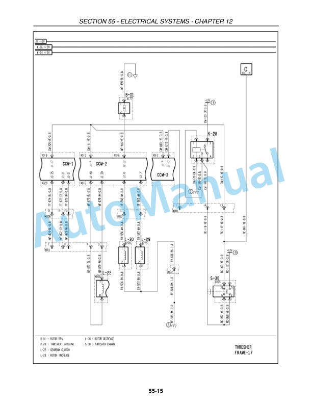 New Holland CR920, CR940, CR960, CR970 Combine Repair Manual 87600561-4