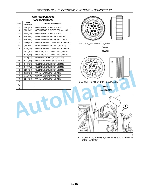 New Holland CR920, CR940, CR960, CR970 Combine Repair Manual 87600562-2
