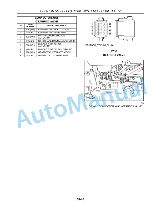 New Holland CR920, CR940, CR960, CR970 Combine Repair Manual 87600562-3