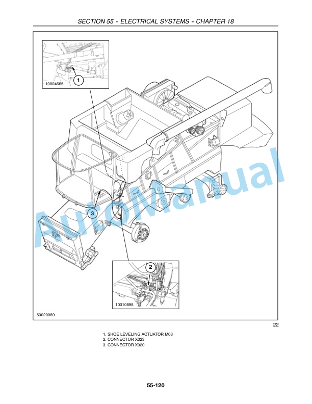 New Holland CR920, CR940, CR960, CR970 Combine Repair Manual 87600563-3