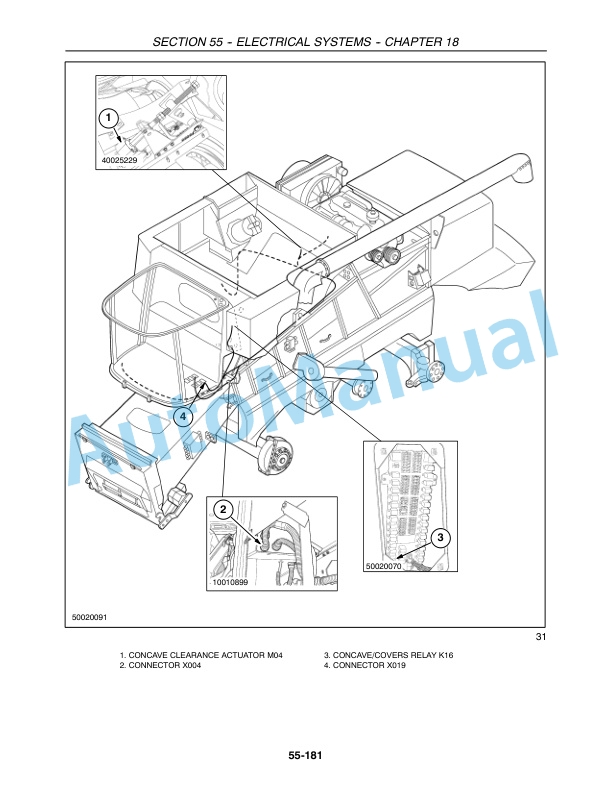 New Holland CR920, CR940, CR960, CR970 Combine Repair Manual 87600563-4