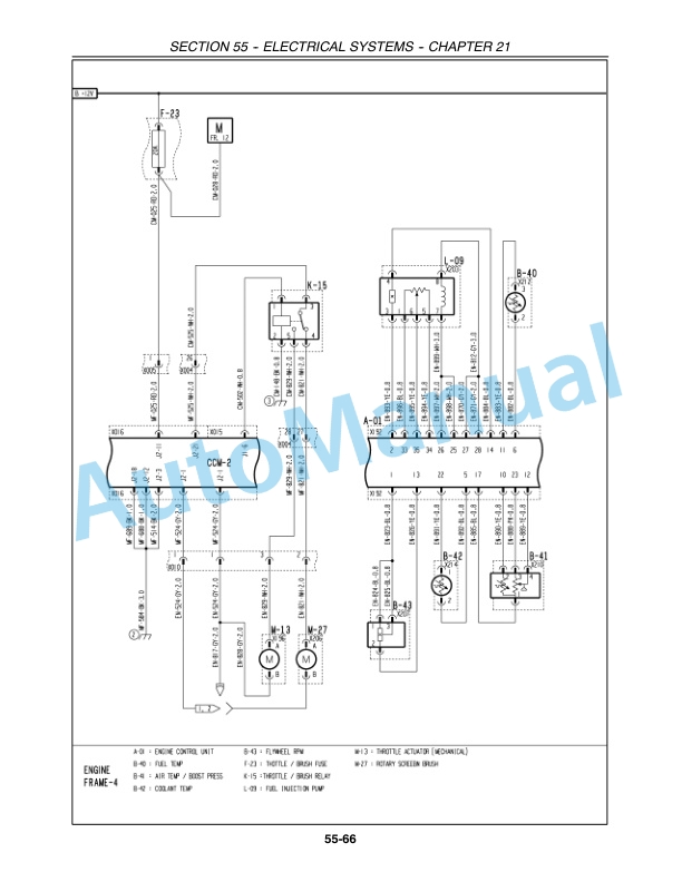 New Holland CR920, CR940, CR960, CR970 Combine Repair Manual 87600565-4