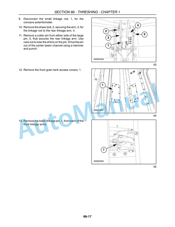 New Holland CR920, CR940, CR960, CR970 Combine Repair Manual 87600567-4