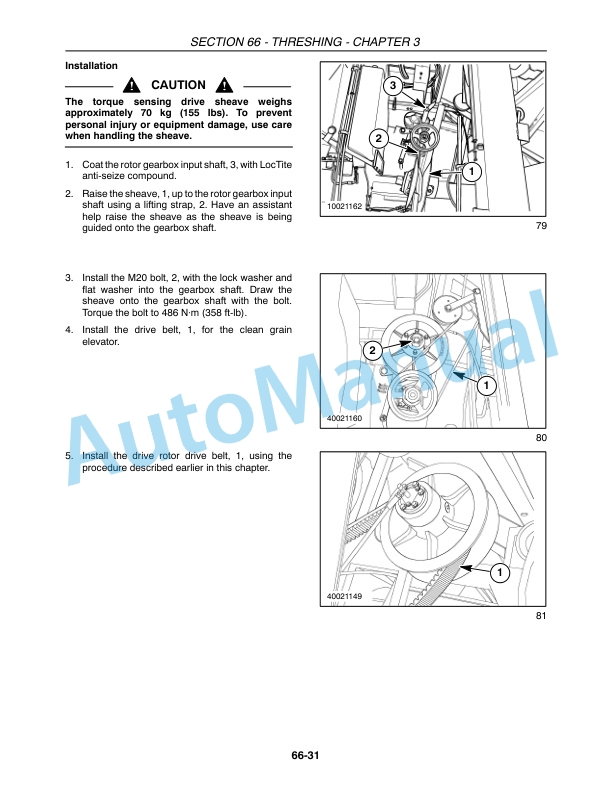 New Holland CR920, CR940, CR960, CR970 Combine Repair Manual 87600567-5