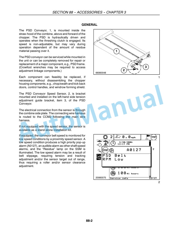 New Holland CR920, CR940, CR960, CR970 Combine Repair Manual 87600569-4