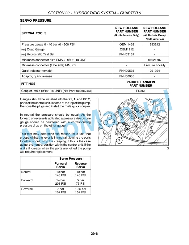 Alternative view of New Holland CR920, CR940, CR960, CR970 Combine Repair Manual 87600570