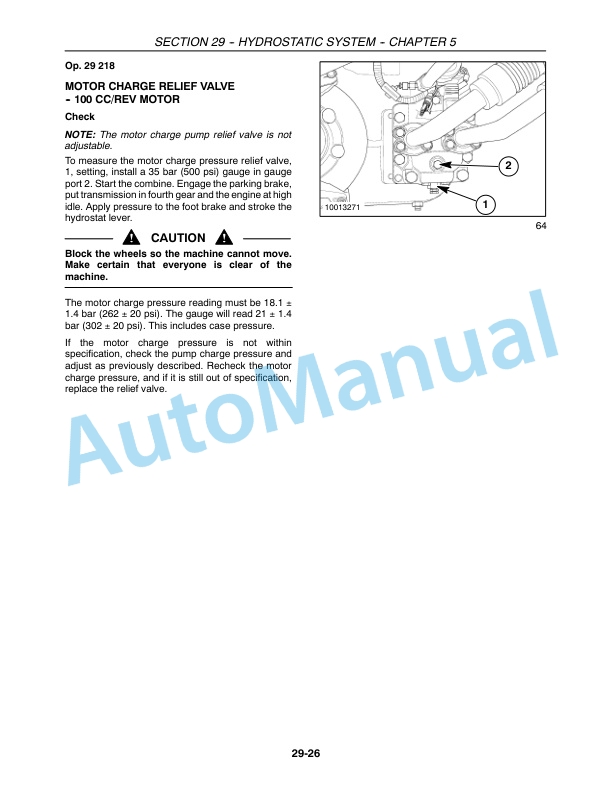 New Holland CR940, CR960, CR970 Combine Repair Manual 87682454-5