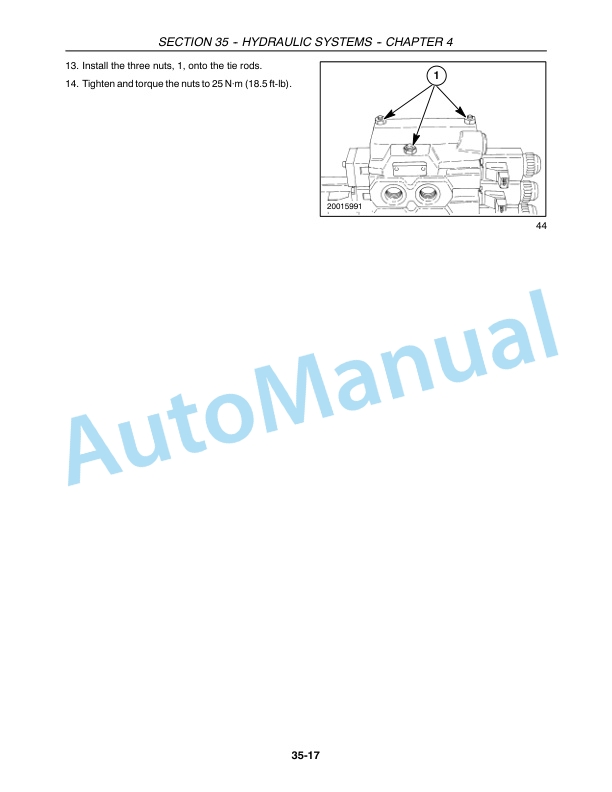 New Holland CR940, CR960, CR970 Combine Repair Manual 87682455-3